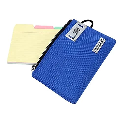 Vaultz Money Bag with Lock - 5 x 8 Inch | Secure Cash & Valuables Pouch thumbnail 2