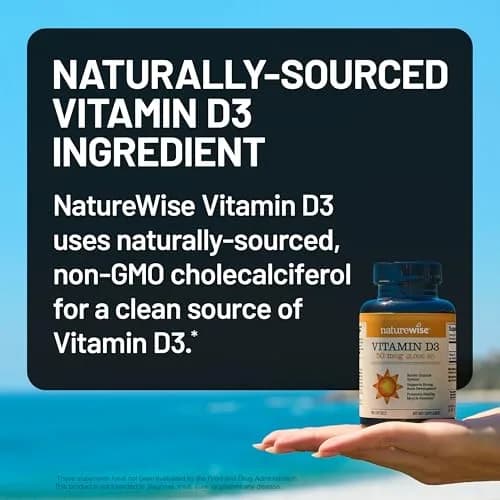 NatureWise Vitamin D3 2000 IU Softgels | Bone & Immune Health Support thumbnail 4