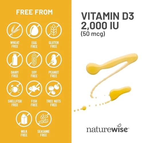 NatureWise Vitamin D3 2000 IU Softgels | Bone & Immune Health Support thumbnail 9