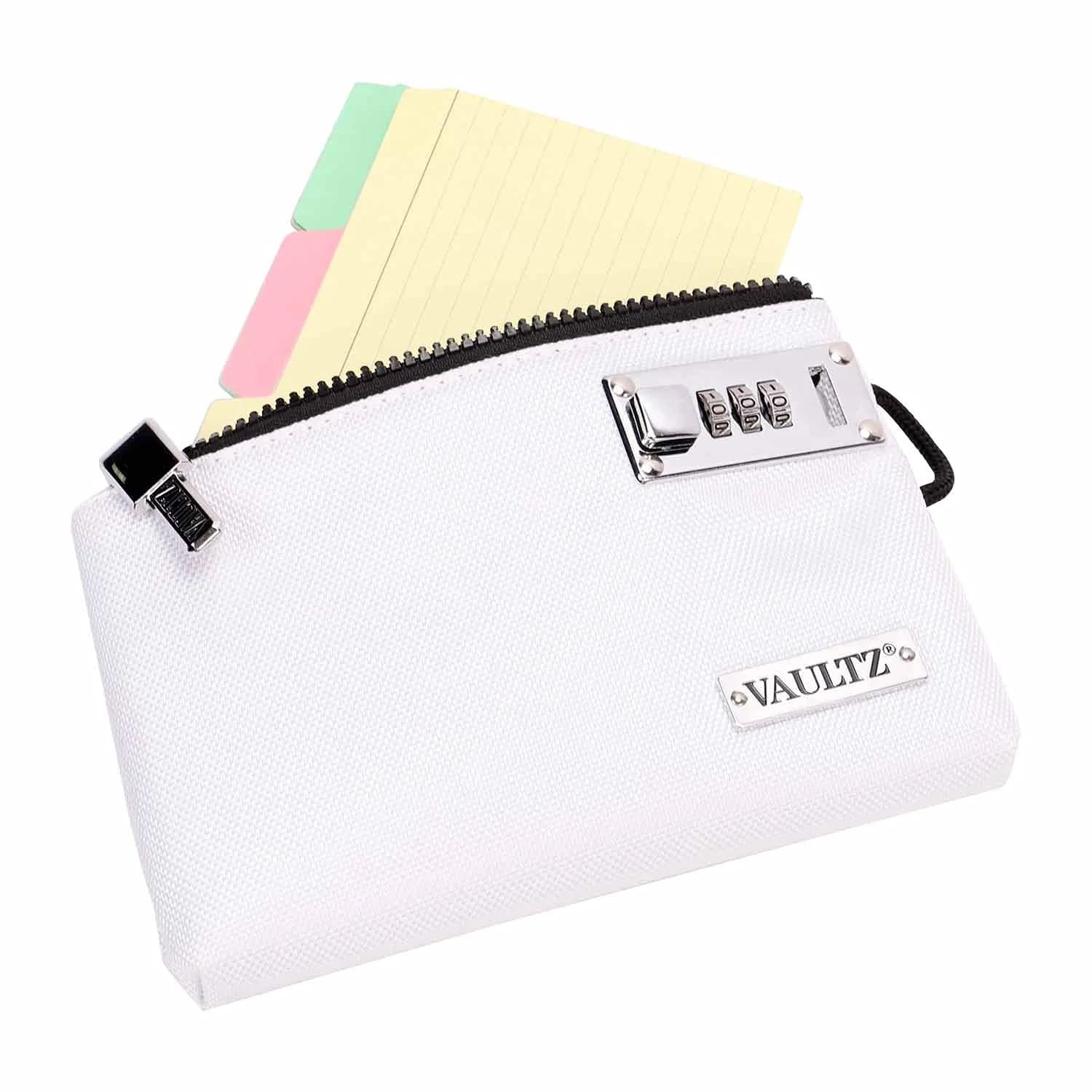 Vaultz Locking Accessories Pouch, Zippered Storage, 12.7cm x 20.3cm (5 x 8 Inches) | Secure Valuables with Patented Lock - view 2