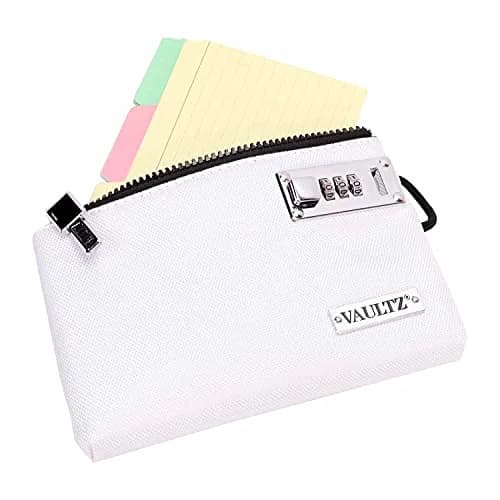 Vaultz Locking Accessories Pouch, Zippered Storage, 12.7cm x 20.3cm (5 x 8 Inches) | Secure Valuables with Patented Lock thumbnail 2