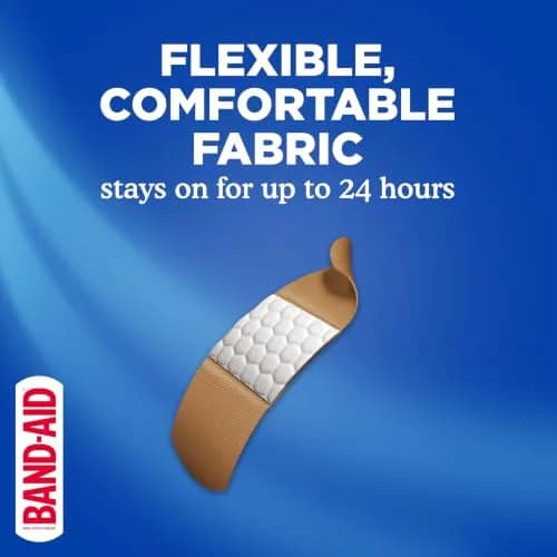 Band-Aid Flexible Fabric Adhesive Bandages 200 Count | Trusted Wound Care for Minor Cuts & Scrapes thumbnail 3