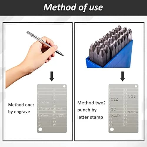 Hotop Crypto Seed Storage Metal Plate 4 Pack | Stainless Steel Backup for BIP39 Wallet, Fireproof, Waterproof (Silver) thumbnail 4
