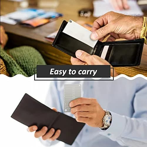 Hotop Crypto Seed Storage Metal Plate 4 Pack | Stainless Steel Backup for BIP39 Wallet, Fireproof, Waterproof (Silver) thumbnail 6