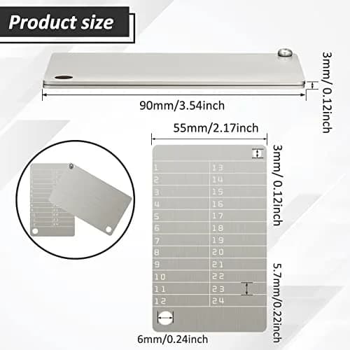 Hotop Crypto Seed Storage Metal Plate 4 Pack | Stainless Steel Backup for BIP39 Wallet, Fireproof, Waterproof (Silver) thumbnail 2