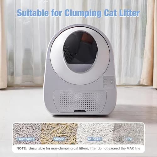 CATLINK Auto Cat Litter Box Self Cleaning Young Version | Automatic Odor & Leak Control for Cats 3.5-22 lb thumbnail 5