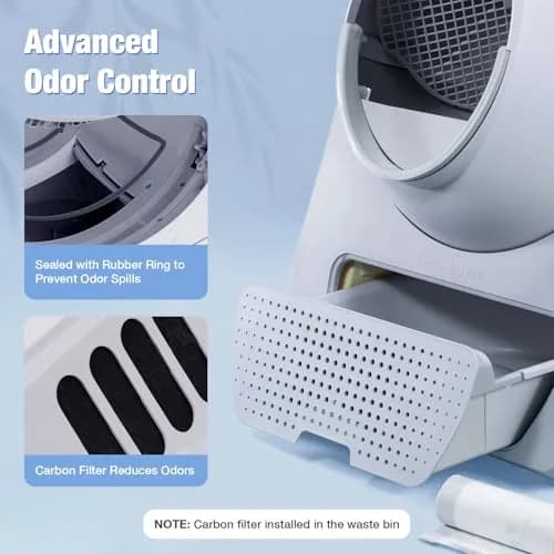 CATLINK Auto Cat Litter Box Self Cleaning Young Version | Automatic Odor & Leak Control for Cats 3.5-22 lb thumbnail 3