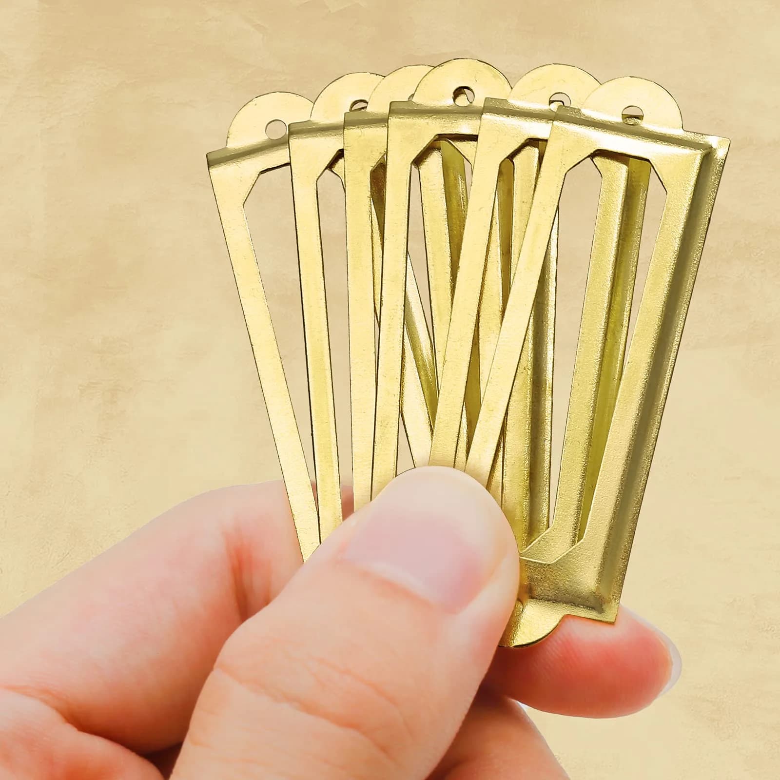 Rierdge Gold 2.3 Inch Label Holder - Pack of 30 | Antique Retro Iron Frames for Drawers & Cabinets - view 3