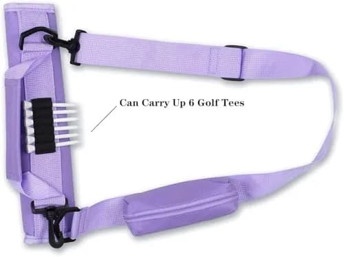 Scott Edward Lightweight Sunday Golf Bag with Stand & Adjustable Strap, 7 Dividers (Purple) thumbnail 4