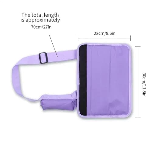 Scott Edward Lightweight Sunday Golf Bag with Stand & Adjustable Strap, 7 Dividers (Purple) thumbnail 5