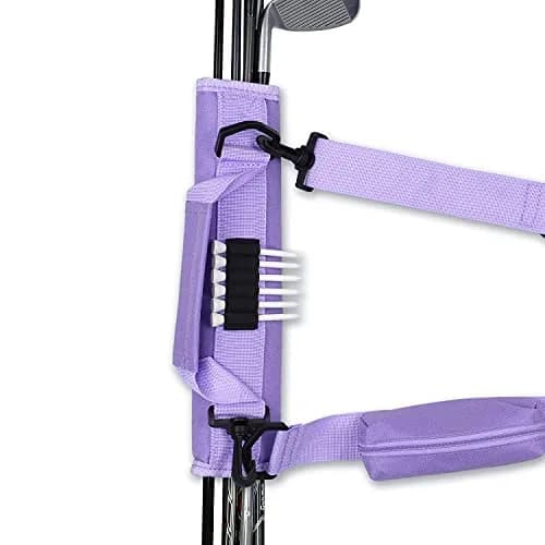 Scott Edward Lightweight Sunday Golf Bag with Stand & Adjustable Strap, 7 Dividers (Purple) thumbnail 6