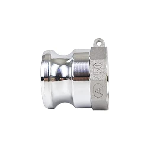 quafwia Aluminum Cam Lock Fittings (Part A) Cam Groove Hose Fitting, Male Adapter Female NPT Thread 1.5" | Aluminum Camlock Part A thumbnail 2
