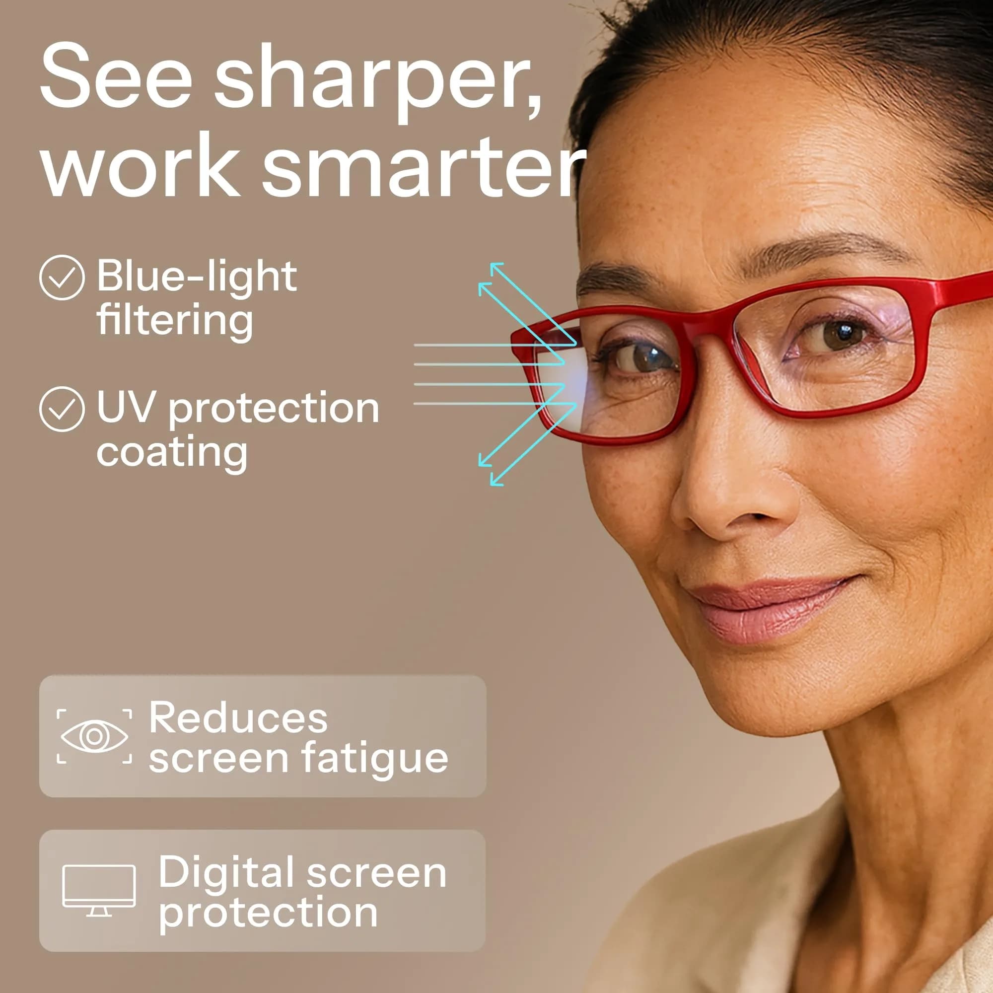 Gaoye Blue Light Blocking Reading Glasses with Spring Hinges, 5-Pack Mix Color 2, 1.75 Diopter - view 5