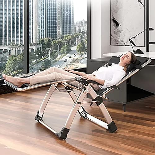 DoCred Zero Gravity Chair, Heavy Duty Folding Reclining Lounge Chairs | Supports 440 lbs, Adjustable & Portable thumbnail 7