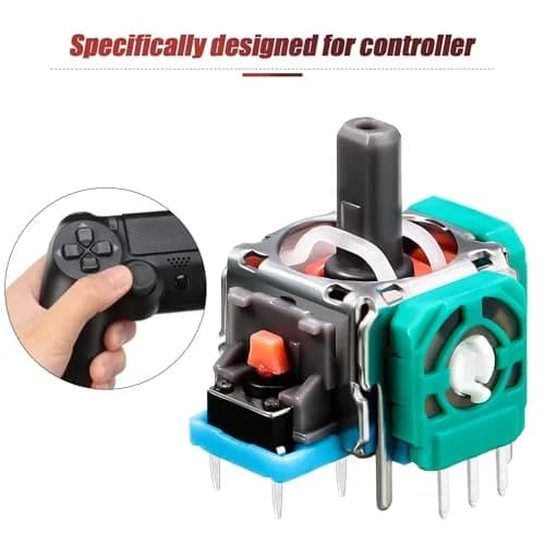 Zhanmai Controller Repair Kit Joystick Replacement Parts Button | Compatible with PS4 Controllers, Easy Installation, Complete Set thumbnail 6
