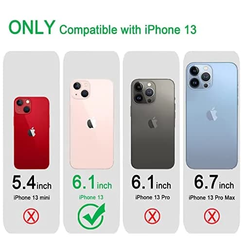 JJGoo Compatible with iPhone 13 Case, Clear Glitter Soft TPU Shockproof Bumper Cover, Sparkle Bling Sparkly Slim Women Girls Phone Case for iPhone 13, 6.1inch thumbnail 2