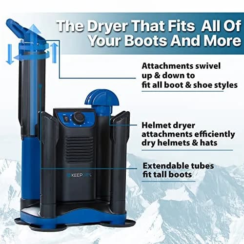 KEEPDRY Forced Heat Boot Dryer - Heavy Duty Shoe Dryer with Heat Switch & Timer - Quickly Dry Garments thumbnail 3