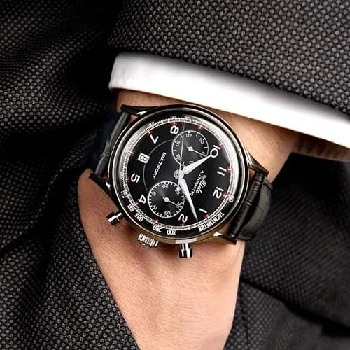 MIDO Multifort Patrimony Chronograph Swiss Automatic Watch for Men | Black Dial, 42mm Case thumbnail 5