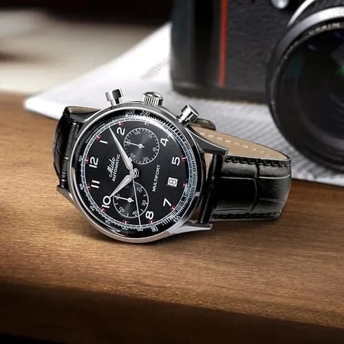 MIDO Multifort Patrimony Chronograph Swiss Automatic Watch for Men | Black Dial, 42mm Case thumbnail 8