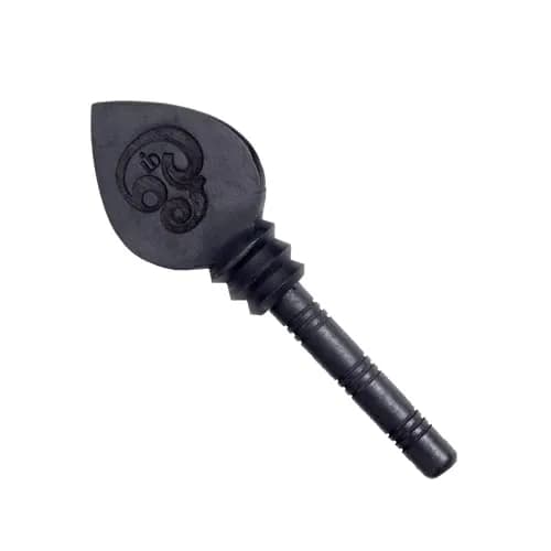 Anciently Karungali Vel Original 6 Inches Height | Natural Black Ebony Wood Statue thumbnail 4