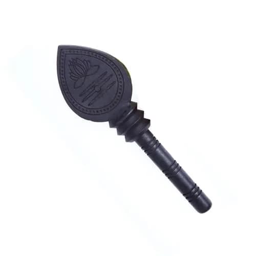 Anciently Karungali Vel Original 6 Inches Height | Natural Black Ebony Wood Statue thumbnail 5