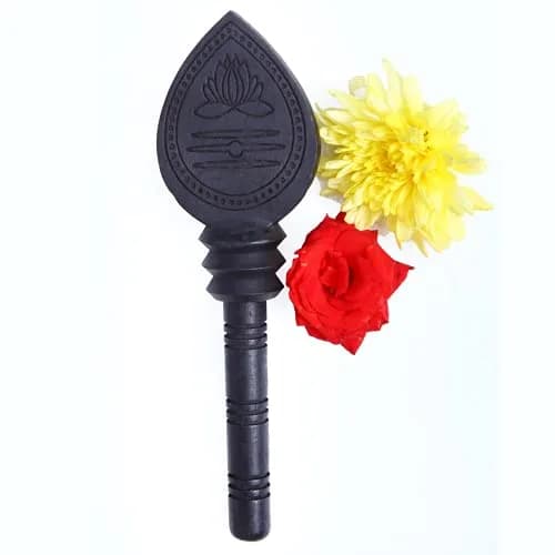 Anciently Karungali Vel Original 6 Inches Height | Natural Black Ebony Wood Statue thumbnail 3