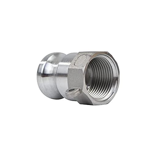 quafwia Aluminum Cam Lock Fittings (1" Part A) Male Adapter NPT, 2-Pack | MIL-A-A-59326 Standard thumbnail 6