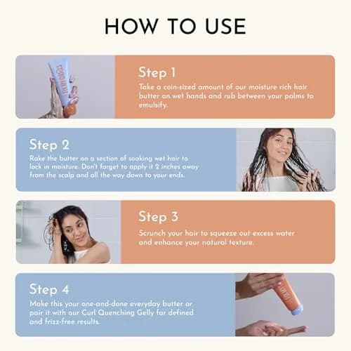 FIX MY CURLS Curl Quenching Hair Butter For Curly And Wavy Hair, 100ml (3.52 Oz) | Tames Frizzy Curls thumbnail 6