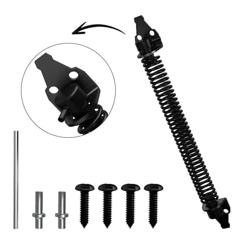 SKYSEN 14 Inch Black Self-Closing Fence Gate Spring | Heavy Duty Automatic Closure thumbnail 9