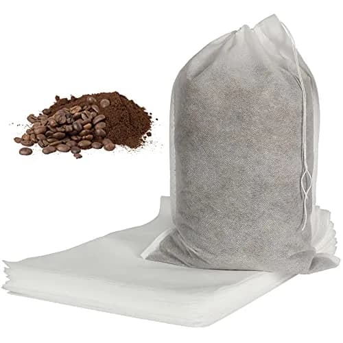HRX Package Disposable Cold Brew Bags 8x12 inch (20x30cm) - 50 Count | Fine Mesh for Smooth Cold Brew Coffee & Tea thumbnail 1