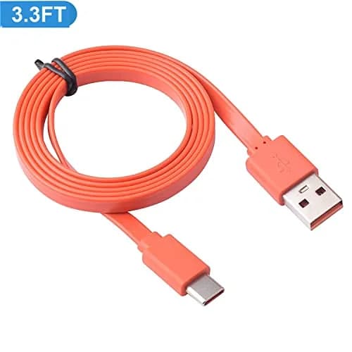 Alitutumao USB Type-C Charging Cable 1m (3.3ft) Orange | Fast Charging & Data Sync for JBL Speakers thumbnail 5