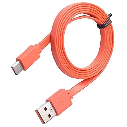 Alitutumao USB Type-C Charging Cable 1m (3.3ft) Orange | Fast Charging & Data Sync for JBL Speakers thumbnail 1