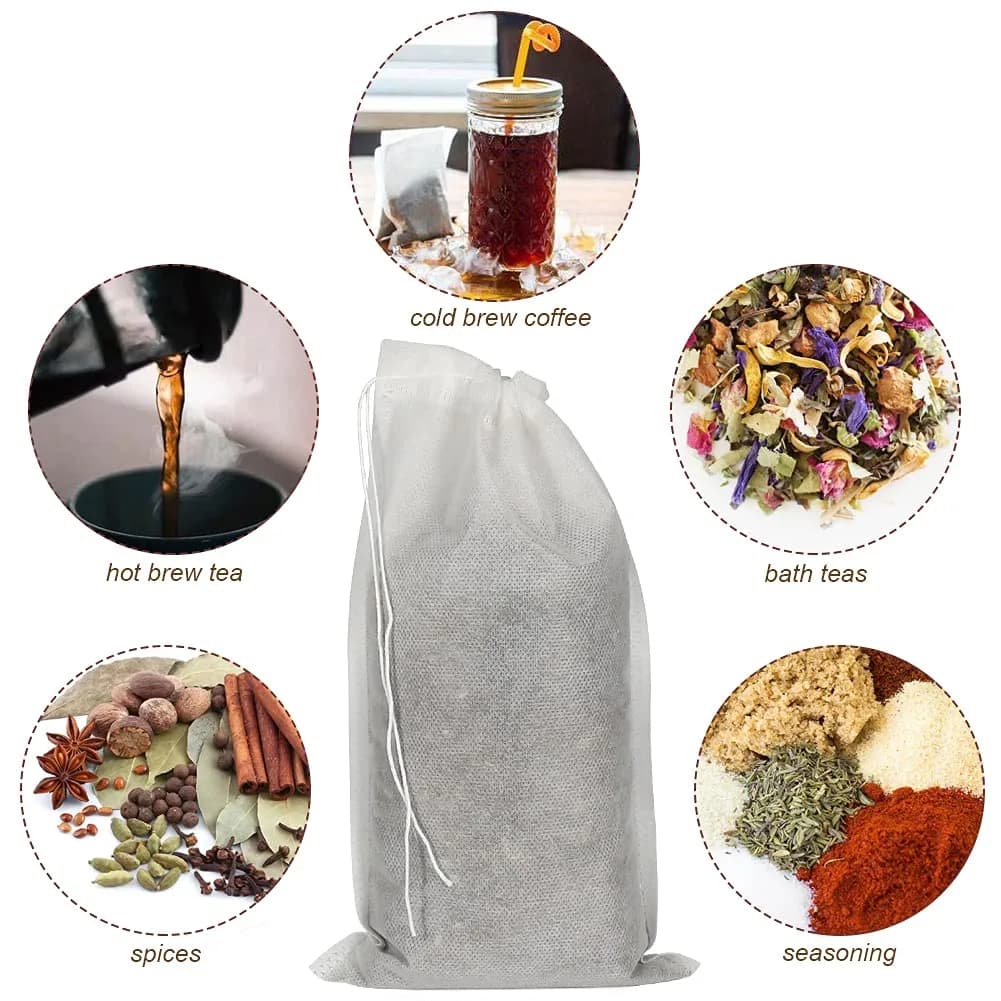 HRX Package Disposable Cold Brew Bags 6x10 inch (50 Count) | Fine Mesh for Smooth Coffee & Tea - view 6