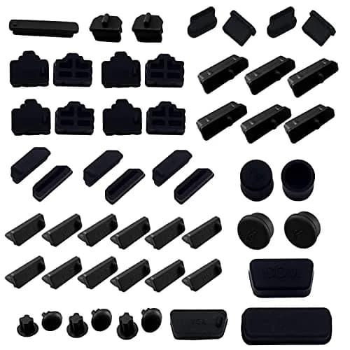 LampVPath 52 PCS Laptop Port Dust Plugs Set | Protects 13 Common Ports thumbnail 1