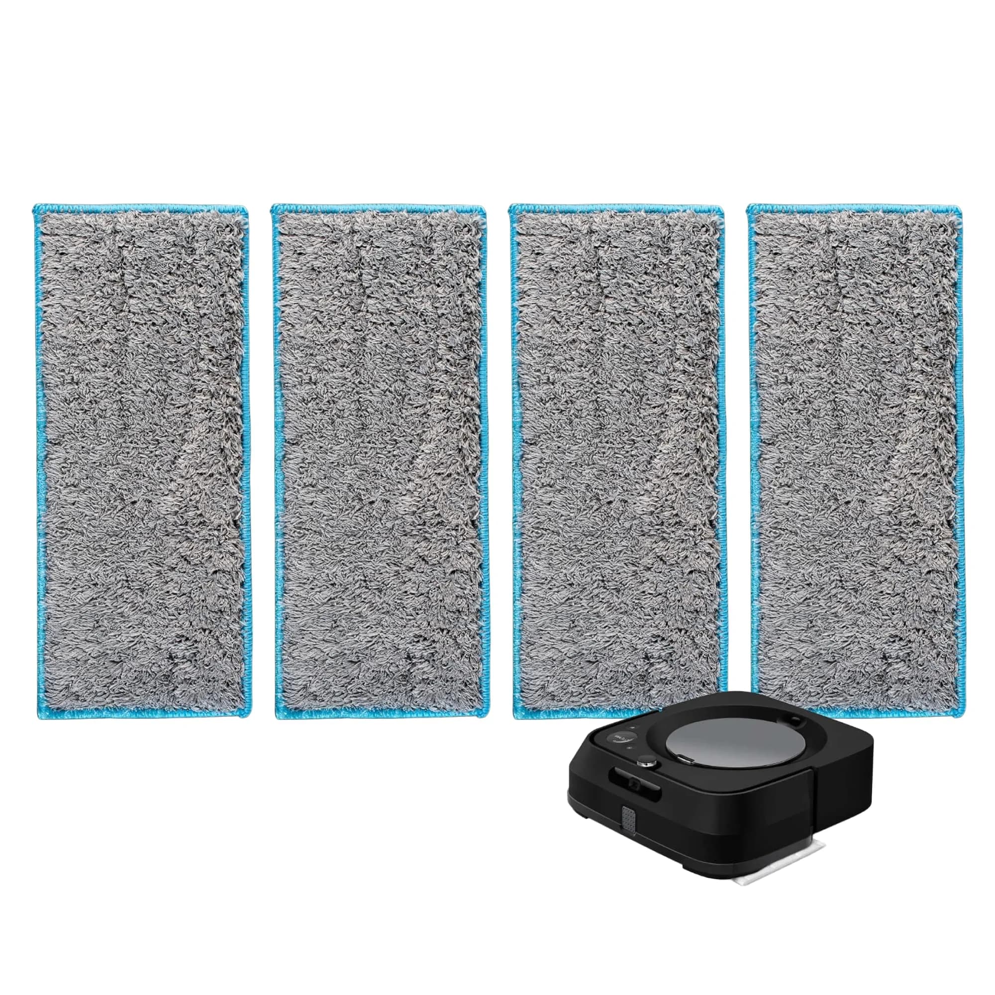BlueStars Washable Wet Mopping Pads for iRobot Braava Jet m6 (4-Pack) | Microfiber Deep Clean Mop Pads - main product image