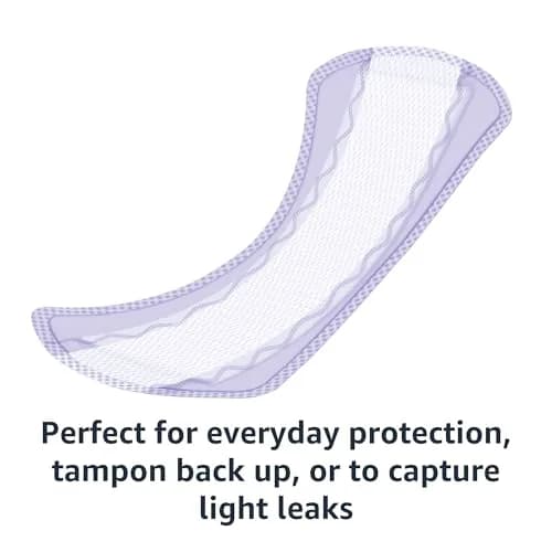 Amazon Basics Daily Pantiliner, Extra Long Length, Unscented, 272 Count | Absorbent Daily Protection thumbnail 4