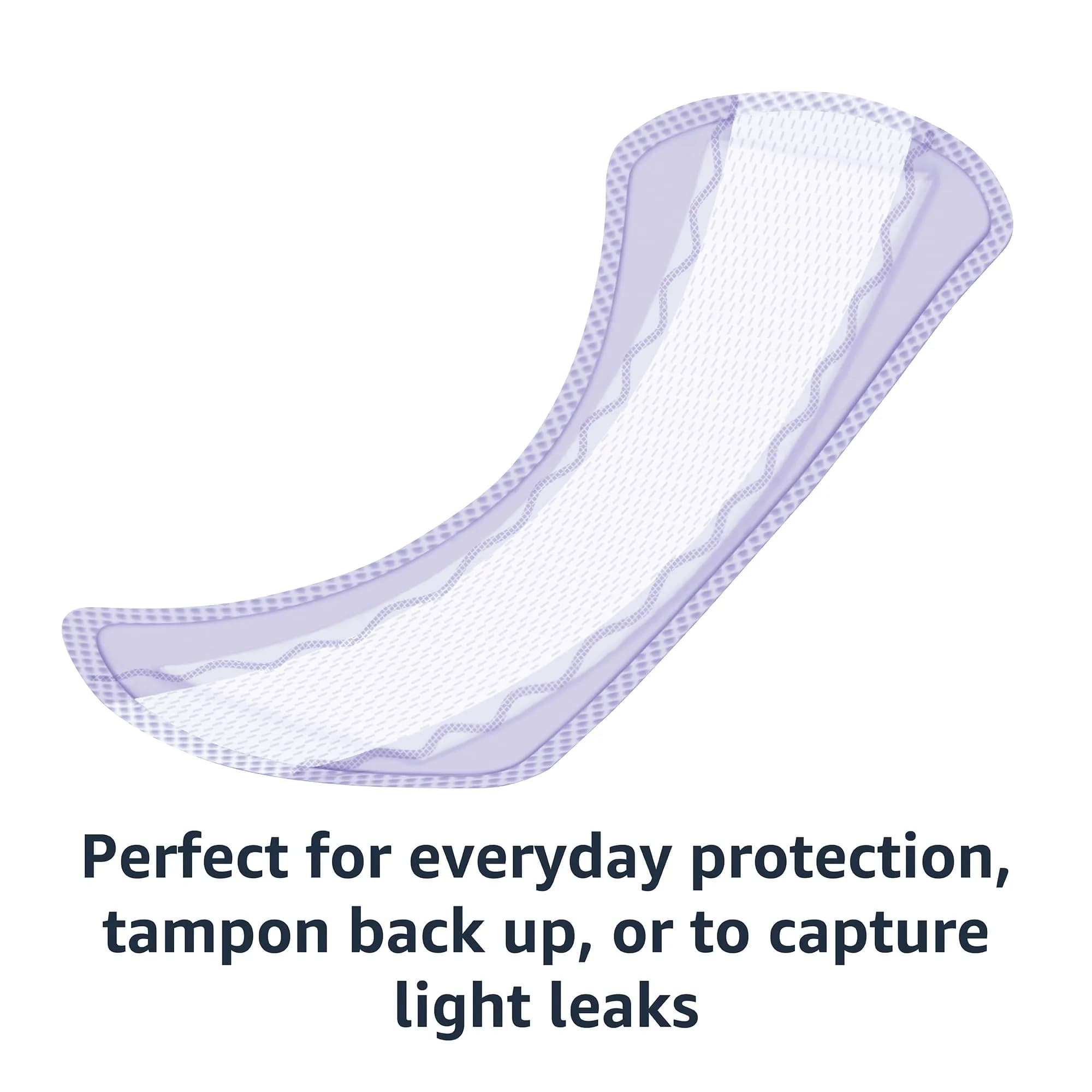Amazon Basics Daily Pantiliner, Extra Long Length, Unscented, 272 Count | Absorbent Daily Protection - view 4