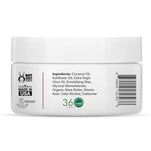 360Feel Cherry Vanilla Aroma Body Lotion 4 Fl Oz | Hydrates with Coconut & Olive Oil, Plant-Based, Non-Greasy, Sensitive Skin, All Day Use thumbnail 2