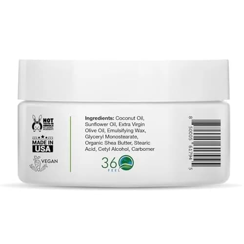 360Feel Aloe Body Lotion 4 Fl Oz | Hydrates with Coconut & Olive Oil, Non-Greasy, Sensitive Skin, All Day Use thumbnail 2