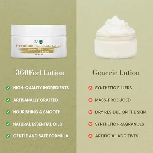 360Feel Oatmeal Milk & Honey Body Lotion 4 Fl Oz | Hydrates Sensitive & Dry Skin All Day thumbnail 6