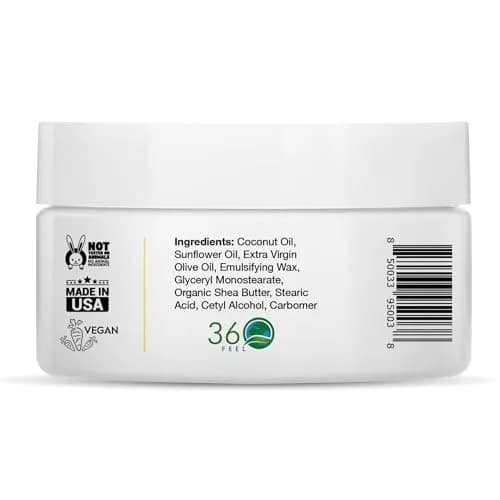 360Feel Lemon Coconut Body Lotion 4 Fl Oz | Hydrates with Coconut & Olive Oil, Plant-Based, Non-Greasy, Sensitive Skin, All Day Use thumbnail 2