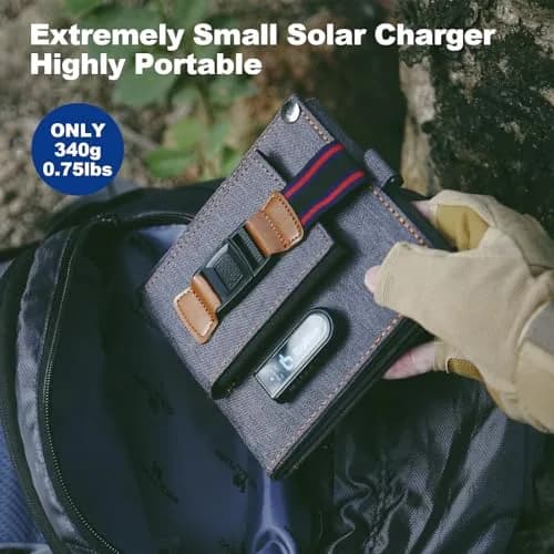 BigBlue 14W Solar Panel with USB-A Port Waterproof Portable Solar Phone Charger for Hiking thumbnail 6