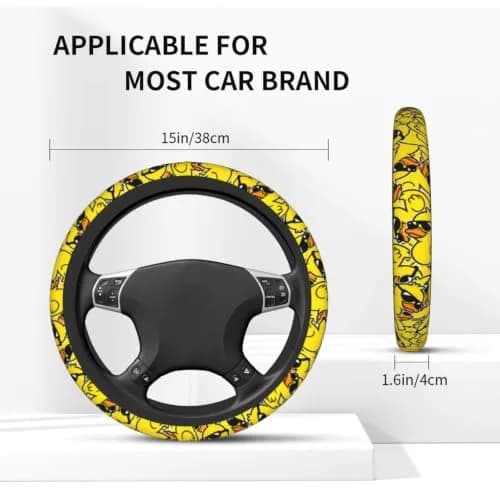 KUOAICY Duck Print Steering Wheel Cover 15 Inch | Breathable Neoprene Car Accessory thumbnail 3
