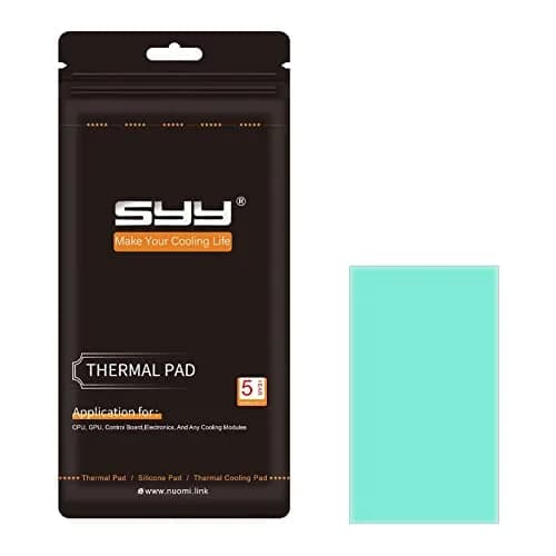 SYY Thermal Pad 0.5mm | High Temp Resistance & Non Conductive for Laptop, GPU, CPU (80x40mm) - main product image