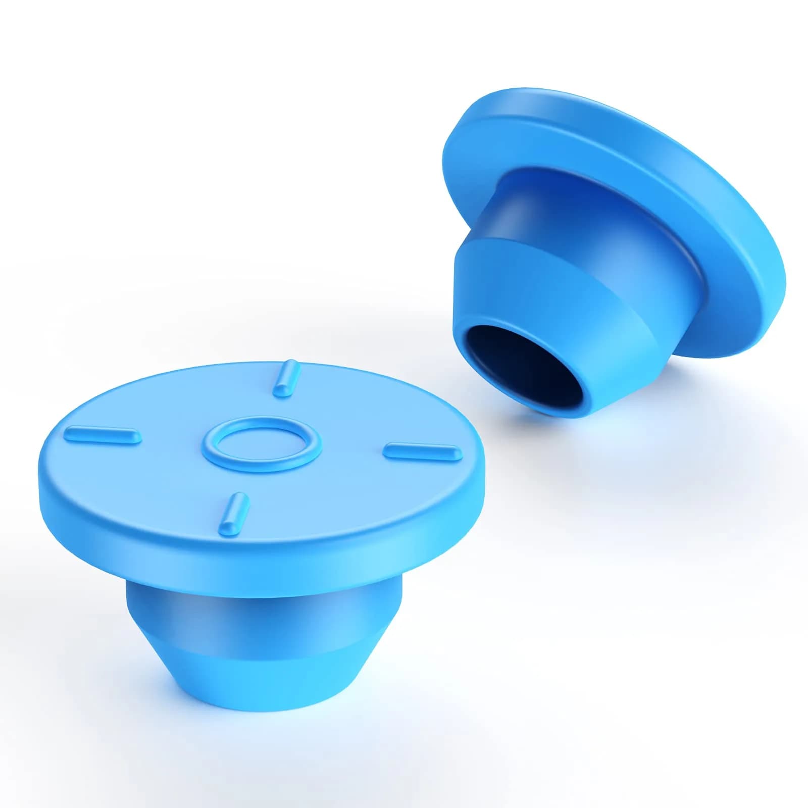 Biomed Solutions 13mm Self Healing Injection Ports Vials Rubber Stoppers 100pcs | Reusable Mason Jar & Bottle Seal