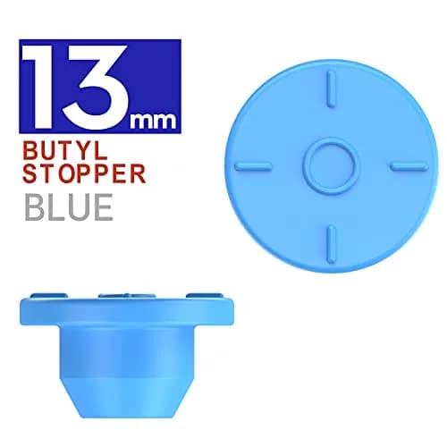Biomed Solutions 13mm Self Healing Injection Ports Vials Rubber Stoppers 100pcs | Reusable Mason Jar & Bottle Seal thumbnail 2