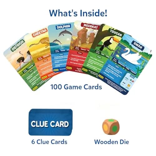 Skillmatics Guess in 10 Animals Megapack Trivia Card Game | Educational Board Game for Kids Ages 6+ thumbnail 2