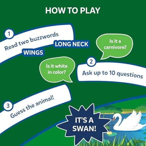 Skillmatics Guess in 10 Animals Megapack Trivia Card Game | Educational Board Game for Kids Ages 6+ thumbnail 3
