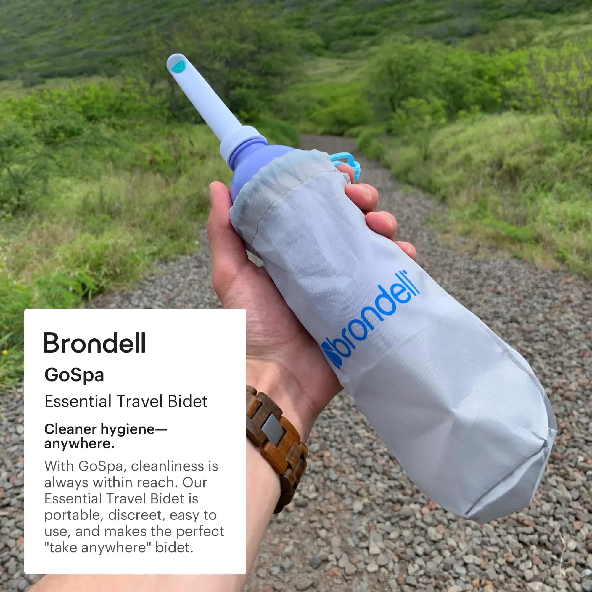 Brondell GoSpa Travel Bidet GS-70 400ml (13.5 Fl Oz) | Portable Peri Bottle for Postpartum & Perineal Care - view 2