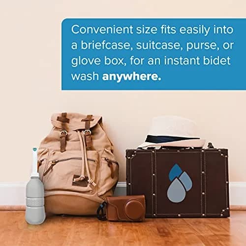 Brondell GoSpa Travel Bidet GS-70 Portable Peri Bottle 400ml (13.5 Fl Oz) | Postpartum & Perineal Care thumbnail 6
